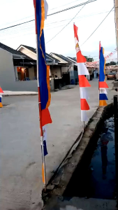 Bendera Umbul Umbul Merah Putih Tiang Memeriahkan 17 Agustus