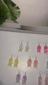 Papilune Butterfly Flower Hook Earrings Anting Hooks Bunga Kupu Kupu