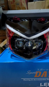 Reflektor Lampu Depan Beat Karbu Laser 3 Lensa Tembus Hujan