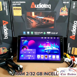 HEAD UNIT ANDROID AGYA / AYLA ANDROID AUDIOTEQ 9 INCH RAM 2 GB CAR PLAY