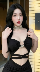 Váy body lệch vai hở nhẹ nhún trước kèm phụ kiện sang trọng 3 màu 4 size cho bạn nữ shop Phương linh clothing