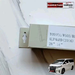 Wiper Kaca Depan Khusus Toyota Alphard 2016 Ukuran 28 Inch 14 Inch 1 Set 2 Pcs