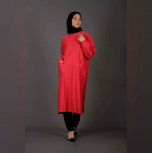 Baju Wanita Tunik Lengan Panjang Bahan Knit Premium