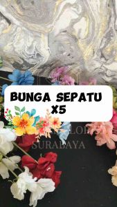 [SEPATU KECIL X5] BUNGA SEPATU KEMBANG SEPATU BUNGA PALSU ARTIFICIAL FLOWER MENJUNTAI HIASAN RUANG TAMU DEKORASI RUMAH HOME DECORATION WEDDING DEKORASI PELAMINAN PERNIKAHAN HAND BOUQUET BUKET BUNGA MENJULANG BLOOMING ROSE MAWAR MEKAR