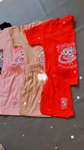 Setelan Kaos Anak Laki Laki Perempuan Motif Ter BAru Anomali Tung Tung Sahur Balerina Usia 1-5 Tahun