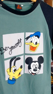 Kaos Raglan Wanita Lengan 3/4 & Kaos Distro Premium