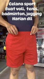 desports Celana pendek putih polos untuk tes seleksi