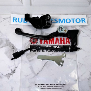 Black 4item paket kirian handle rem kiri dudukan handel switch rem plat stoper X-Ride Fino fi Mio j soul GT Xeon GT Mio j Mio gear Mio s z