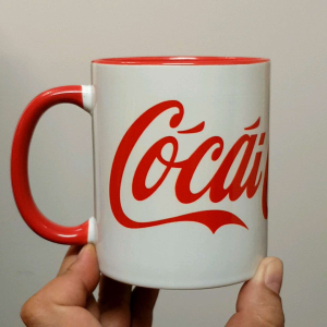 Cốc sứ ly sứ in logo Coca Cola vui nhộn hài hước quà tặng trêu chọc troll bạn bè