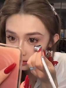 LOWER EYELASH STAMP MAKEUP PROFESSIONAL DUAl-ENDED WATERPROOF + EYELINER PEN Cop bulu mata bawah kalis air Pen lukis eyeliner kalis air