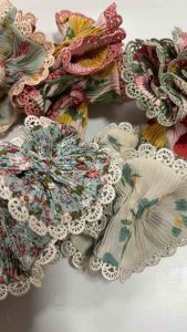 ยางรัดผมสไตล์เกาหลี ลายดอกไม้ คุณภาพดี ไม่ย้วยง่าย