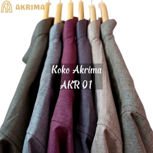 AKRIMA 01: Baju Kemeja Koko Kurta Pria Dewasa Lengan Pendek Terbaru