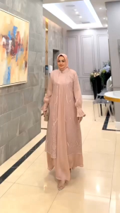 Dress Orista - shimer mix tille etnik Ld 110 pj 140