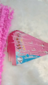 bendera aqiqah+ stik 100pc (minimal order 100pc) free cetak foto uk 17r