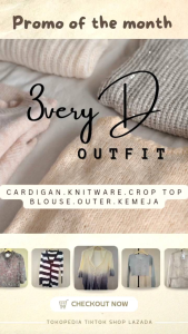 CARDIGAN RAJUT MURAH MERIAH OUTER KNITWARE BLOUSE KEMEJA CROP TOP (Part 1)