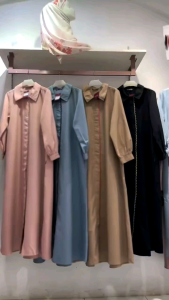 Gamis Elzatta Terbaru Gamis Monela Gamis Monela Beragam Warna Seri Gamis Busui Stylish - Lazada