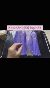 ( Combo 5 cây ) Keo silicon keo nến màu tím nhạt - loại tốt