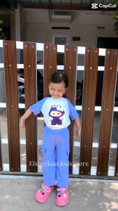 Setelan Labubu Anak Perempuan 1-10 Tahun: Setelan Anak Perempuan Viral & Celana Cargo