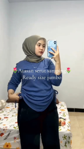 Korean Top Blouse Atasan wanita Serut Tali Samping / Blouse Rip Knit / Blouse Wanita Terbaru