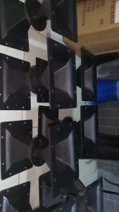 HORN TWEETER UK 15X19 TINGGI 11CM ALMUNIUM/DIRAL MULTI DRAT BAUT WARNA HITAM DOF