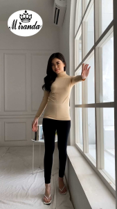 Manset Miranda / Manset Turtle Neck Lengan Panjang Bahan Rayon - MS 305