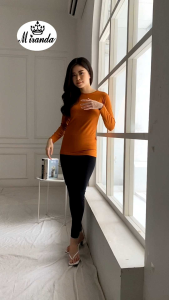 Manset Polos Lengan Panjang Bahan Rayon - Miranda 303