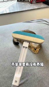 Stick multi-functional  furniture glass cleaning brush hair removal gadget bidirectional cat  dog fur trimmer handle.