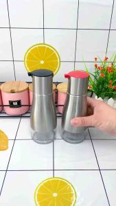 Oil Sauce Condiment Dispenser Olive Oil Vinegar Dispenser Bottle Glass Leakproof Kitchen Container