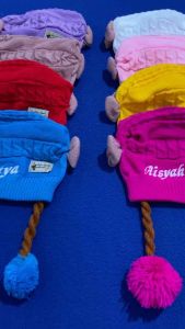 Kupluk Kepang Anak Bayi Bordir Nama