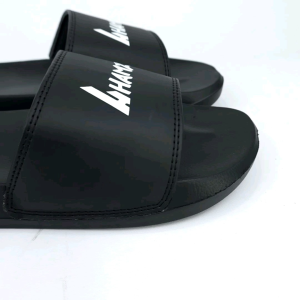 Hamz 2 teks white Sandal Slide Casual Pria dan Wanita