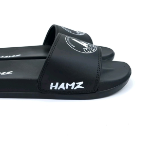 Hamz Cricle phylon hitam Sandal Slide Casual Pria dan Wanita
