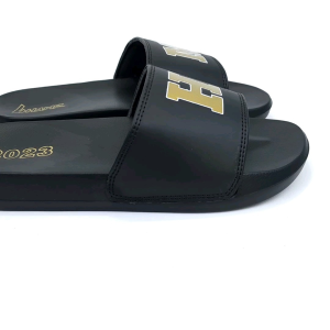 Hamz HM Letter Gold Sandal Slide Casual Pria dan Wanita