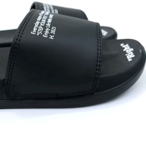 Hamz ENJOY HITAM Sandal Slide Casual Pria dan Wanita