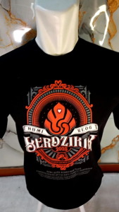 Kaos Original Bumi Reog Berdzikir PSHT 2025 Ponorogo Cotton Combed 24s Sablon Plastisol Hitam Oblong