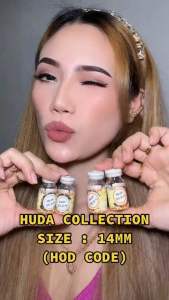 【🇲🇾Bella Lens🇲🇾】HUDA 14MM Colour Contact Lens 6months Disposable Free Lens Case