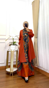575 Gamis Meisya Rompi Batik Seroya Terbaru