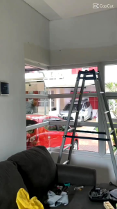 Gorden Blackout Import Serat Polos Abu Muda Smokring 12 Ring Jendela Pintu Kamar Minimalis Astetic