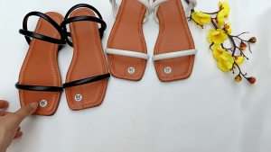 sandal nữ mũi vuông phối quai mảnh đệm mút cực kỳ êm chân thích hợp mang đi chơi đi học đều đẹp