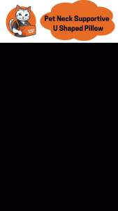 【READY STOCK】 Pet Neck Support Pillow U Shape Pillow Cat Pillow Bantal Kucing Perlindungi Leher Kucing