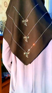 Bawal Cotton Ribbon Necklace Batu
