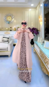 Gamis Busui Muslimah & Desain Gamis Outer Edisi Hanna Dress Amore by Ruby