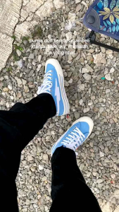 Sepatu Pria Wanita XternalStepSure Mitterns Storm Low Iced Blue Kasual Kanvas