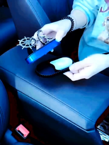 (JV) Parfum Mobil Kemudi kapal Panel Tenaga Surya Air Car Freshenner Aromatherapy