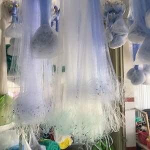 Lưới đánh cá 1 màn nổi - tay dài từ 90-100m mắt 25p đến 8p(then 12cm đến then 4cm) Cân nặng từ 350g đến 400g