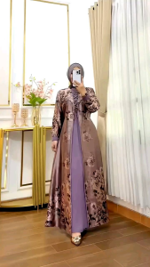 gamis muslim wanita mewah armani mix royal twist