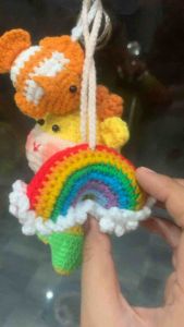 Móc khoá cầu vồng mini siêu xinh