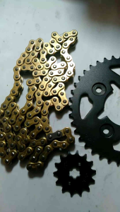 Chain kit /Gierset Gearset /Girset /Gir paket Gierpaket /Gear paket Kirana Kharisma supra x 125 fit new balde Revo Revo abs YUZAKA 38/40T