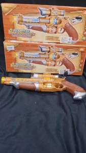 No.92193(Nice)ปืนกลเสียงคลาสิค มีไฟมีเสียง มีเลเซอร์กระบอกปืนสั่นได้ พร้อมสายสะพาย l/jo 11