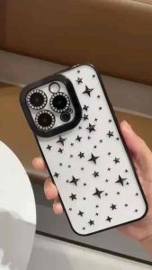 พร้อมส่ง เคสโครเมี่ยมดาว  กันกล้องขอบเพชร งานสวยมาก For.iPhone 11 11promax 12promax 13promax 14 14promax