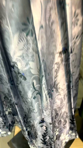 Gamis Motif Silk / Gamis Pesta Motif